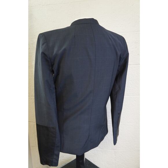 MAJE Women's Dulk Black Leather Trim Pant Suit size 38 Pants size 30 - Picture 7 of 13